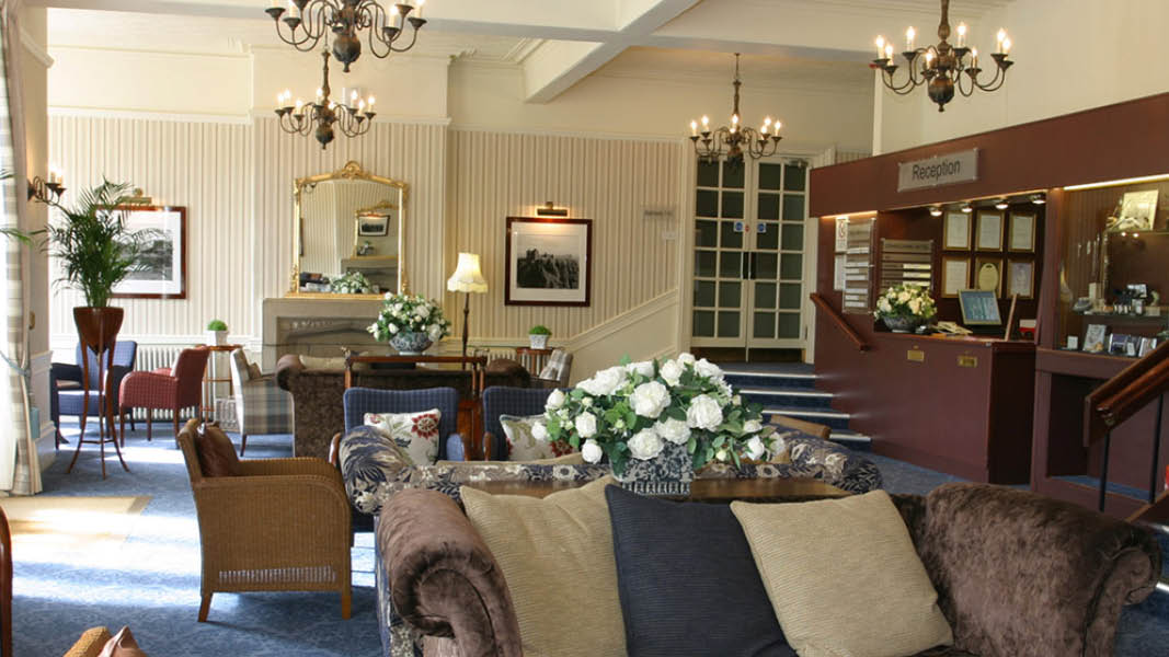 Receptionen på Craiglynne Hotel